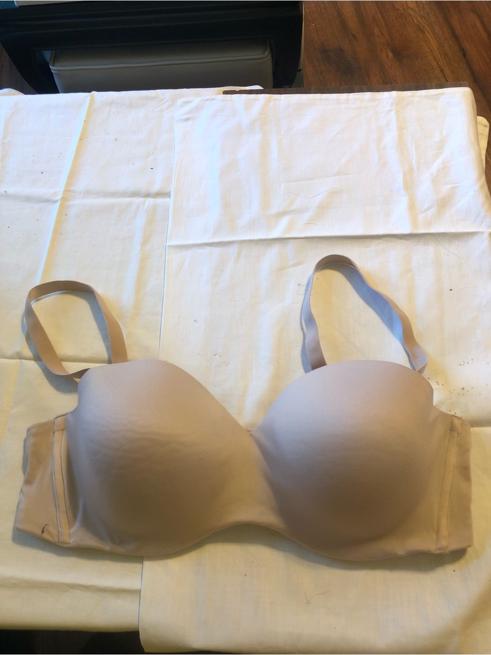 Lilyette Beige Nude Strapless T-Shirt Bra